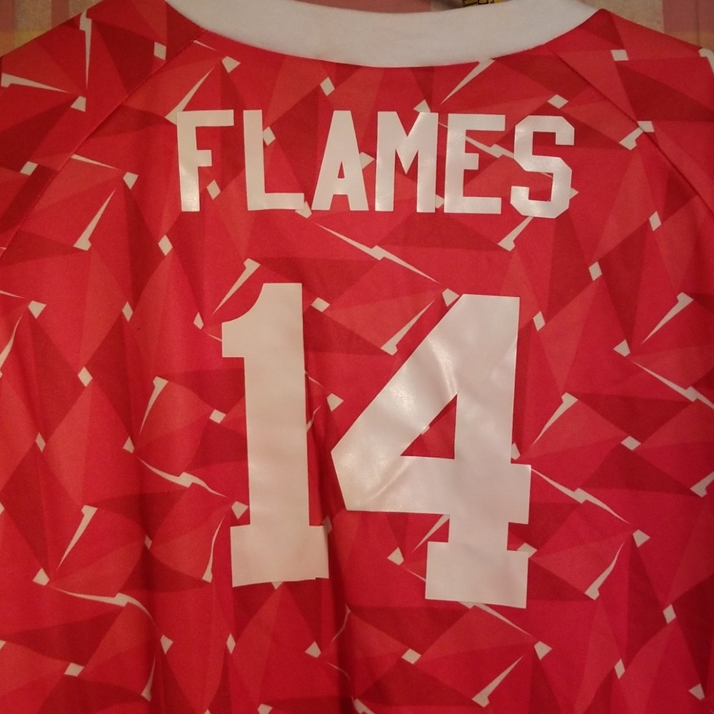 02# Flames number 14 shirt